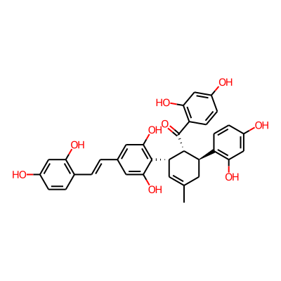 (2,4-dihydroxyphenyl)-[(1R,2S,6S)-6-(2,4-dihydroxyphenyl)-2-[4-[(E)-2-(2,4-dihydroxyphenyl)ethenyl]-2,6-dihydroxyphenyl]-4-methylcyclohex-3-en-1-yl]methanone