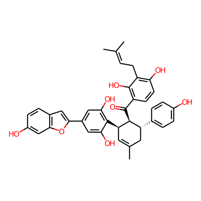 [(1S,2R,6R)-2-[2,6-dihydroxy-4-(6-hydroxy-1-benzofuran-2-yl)phenyl]-6-(4-hydroxyphenyl)-4-methylcyclohex-3-en-1-yl]-[2,4-dihydroxy-3-(3-methylbut-2-enyl)phenyl]methanone