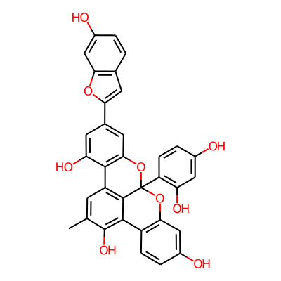 1-(2,4-Dihydroxyphenyl)-17-(6-hydroxy-1-benzofuran-2-yl)-11-methyl-2,20-dioxapentacyclo[11.7.1.03,8.09,21.014,19]henicosa-3(8),4,6,9,11,13(21),14,16,18-nonaene-5,10,15-triol