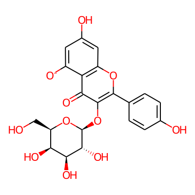 kaempferol 3-O-beta-D-galactoside(1-)