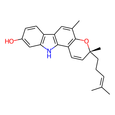 (R)-3,5-Dimethyl-3-(4-methylpent-3-en-1-yl)-3,11-dihydropyrano[3,2-a]carbazol-9-ol