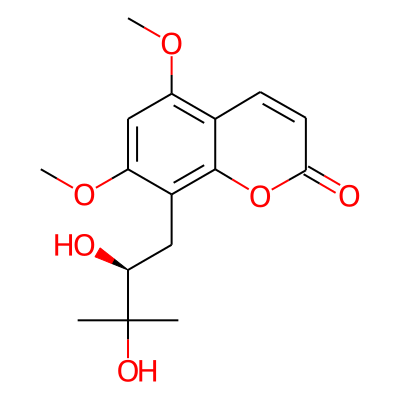 8-[(2S)-2,3-dihydroxy-3-methylbutyl]-5,7-dimethoxychromen-2-one
