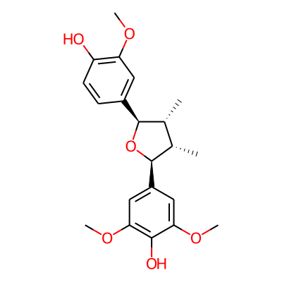 4-[(2S,3S,4R,5R)-5-(4-hydroxy-3-methoxyphenyl)-3,4-dimethyloxolan-2-yl]-2,6-dimethoxyphenol
