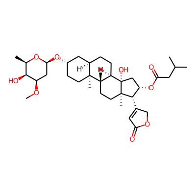 [(3S,5R,8R,9S,10S,13R,14S,16S,17R)-14-hydroxy-3-[(2R,4R,5S,6R)-5-hydroxy-4-methoxy-6-methyloxan-2-yl]oxy-10,13-dimethyl-17-(5-oxo-2H-furan-3-yl)-1,2,3,4,5,6,7,8,9,11,12,15,16,17-tetradecahydrocyclopenta[a]phenanthren-16-yl] 3-methylbutanoate