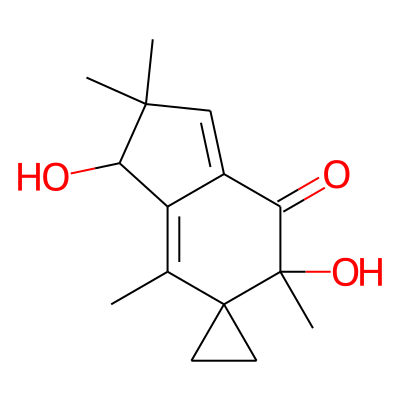 1,5-dihydroxy-2,2,5,7-tetramethylspiro[1H-indene-6,1'-cyclopropane]-4-one