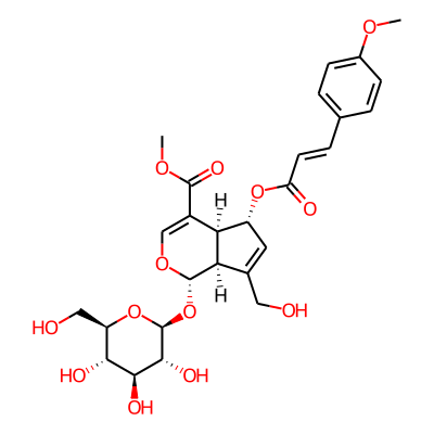 E-6-O-p-methoxycinnamoyl scandoside methyl ester