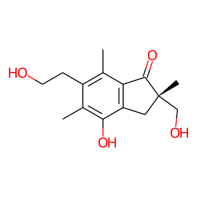 (2S)-4-hydroxy-6-(2-hydroxyethyl)-2-(hydroxymethyl)-2,5,7-trimethyl-3H-inden-1-one