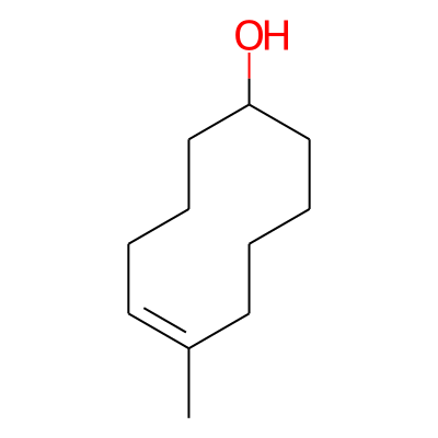 6-Methyl-cyclodec-5-enol