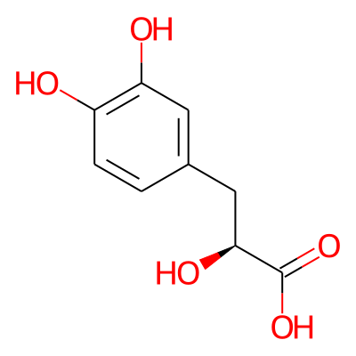 Benzenepropanoic acid, alpha,3,4-trihydroxy-, (aS)-