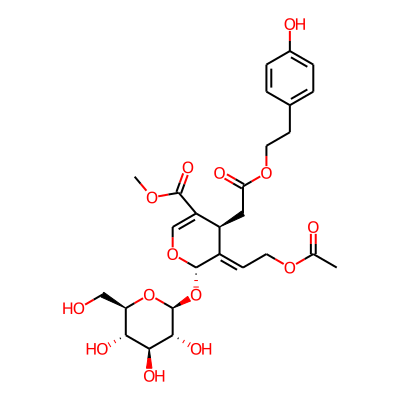 methyl (4S,5E,6S)-5-(2-acetyloxyethylidene)-4-[2-[2-(4-hydroxyphenyl)ethoxy]-2-oxoethyl]-6-[(2S,3R,4S,5S,6R)-3,4,5-trihydroxy-6-(hydroxymethyl)oxan-2-yl]oxy-4H-pyran-3-carboxylate