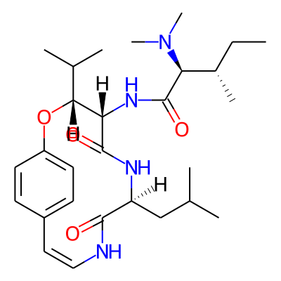 (2S,3S)-2-(dimethylamino)-3-methyl-N-[(3R,4S,7S,10E)-7-(2-methylpropyl)-5,8-dioxo-3-propan-2-yl-2-oxa-6,9-diazabicyclo[10.2.2]hexadeca-1(14),10,12,15-tetraen-4-yl]pentanamide