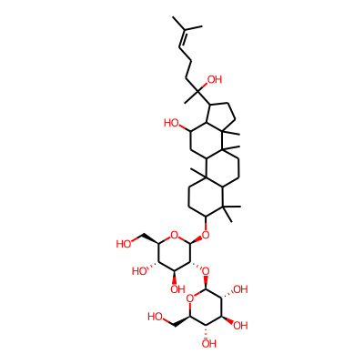 (2S,3R,4S,5S,6R)-2-[(2R,3R,4S,5S,6R)-4,5-dihydroxy-2-[[12-hydroxy-17-(2-hydroxy-6-methylhept-5-en-2-yl)-4,4,8,10,14-pentamethyl-2,3,5,6,7,9,11,12,13,15,16,17-dodecahydro-1H-cyclopenta[a]phenanthren-3-yl]oxy]-6-(hydroxymethyl)oxan-3-yl]oxy-6-(hydroxymethyl)oxane-3,4,5-triol