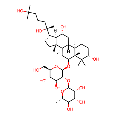 Dammaran-3,6,12,20,25-pentol-6-O-rhamnopyranosyl-(1-2)-O-glucopyranoside