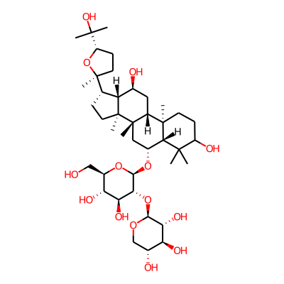 (2S,3R,4S,5R)-2-[(2R,3R,4S,5S,6R)-2-[[(5R,6R,8S,9R,10R,12S,13S,14S,17S)-3,12-dihydroxy-17-[(2S,5S)-5-(2-hydroxypropan-2-yl)-2-methyloxolan-2-yl]-4,4,8,10,14-pentamethyl-2,3,5,6,7,9,11,12,13,15,16,17-dodecahydro-1H-cyclopenta[a]phenanthren-6-yl]oxy]-4,5-dihydroxy-6-(hydroxymethyl)oxan-3-yl]oxyoxane-3,4,5-triol