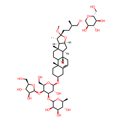(3R,4R,5R,6S)-2-[(2R,3S,4R,5R,6R)-3-[(2S,3S,4S,5R)-3,4-dihydroxy-5-(hydroxymethyl)oxolan-2-yl]oxy-5-hydroxy-2-(hydroxymethyl)-6-[[(1S,2S,4S,6R,7S,8R,9S,12S,13R,16S)-6-methoxy-7,9,13-trimethyl-6-[(3R)-3-methyl-4-[(2R,3R,4S,5S,6R)-3,4,5-trihydroxy-6-(hydroxymethyl)oxan-2-yl]oxybutyl]-5-oxapentacyclo[10.8.0.02,9.04,8.013,18]icos-18-en-16-yl]oxy]oxan-4-yl]oxy-6-methyloxane-3,4,5-triol