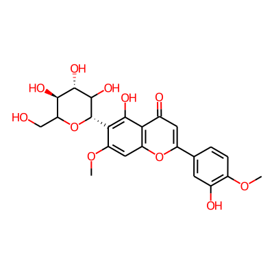 6-beta-D-Glucopyranosyl-5-hydroxy-2-(3-hydroxy-4-methoxyphenyl)-7-methoxy-4H-1-benzopyran-4-one