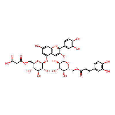 Caffeylmalonylcyanin