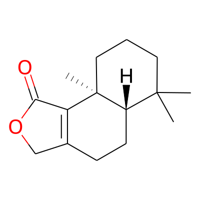 Naphtho(1,2-c)furan-1(3H)-one, 4,5,5a,6,7,8,9,9a-octahydro-6,6,9a-trimethyl-, trans-