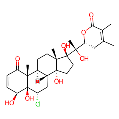 (2R)-2-[(1S)-1-[(4S,5R,6S,8R,9S,10R,13S,14R,17S)-6-chloro-4,5,14,17-tetrahydroxy-10,13-dimethyl-1-oxo-6,7,8,9,11,12,15,16-octahydro-4H-cyclopenta[a]phenanthren-17-yl]-1-hydroxyethyl]-4,5-dimethyl-2,3-dihydropyran-6-one