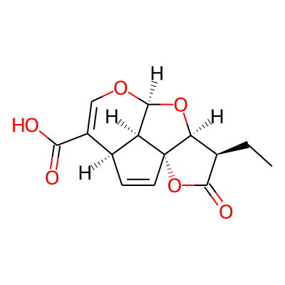(1R,4R,8S,10S,11R,14R)-11-ethyl-12-oxo-7,9,13-trioxatetracyclo[6.5.1.01,10.04,14]tetradeca-2,5-diene-5-carboxylic acid