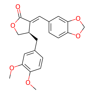 (3Z,4R)-3-(1,3-benzodioxol-5-ylmethylidene)-4-[(3,4-dimethoxyphenyl)methyl]oxolan-2-one