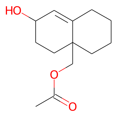 Acetic acid, 7-hydroxy-1,3,4,5,6,7-hexahydro-2H-naphthalen-4a-ylmethyl ester