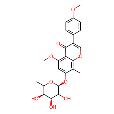 7-Hydroxy-5,4'-dimethoxy-8-methylisoflavone 7-O-rhamnoside