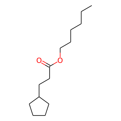 3-Cyclopentylpropionic acid, hexyl ester