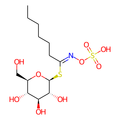 [(2S,3R,4S,5S,6R)-3,4,5-trihydroxy-6-(hydroxymethyl)oxan-2-yl] (1Z)-N-sulfooxyheptanimidothioate