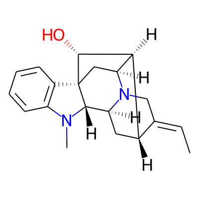 Ajmalan-17-ol, 19,20-didehydro-, (17R,19E)-(9CI)