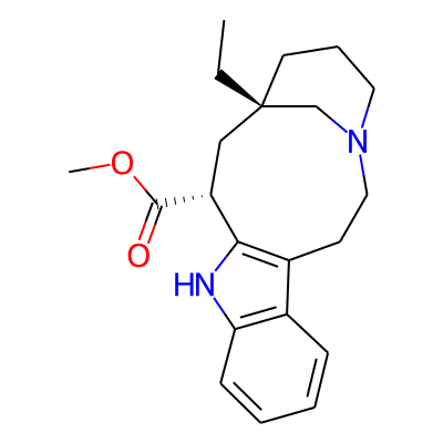 2H-3,7-Methanoazacycloundecino(5,4-b)indole-9-carboxylic acid, 7-ethyl-1,4,5,6,7,8,9,10-octahydro-, methyl ester, (7S-(7R*,9S*))-
