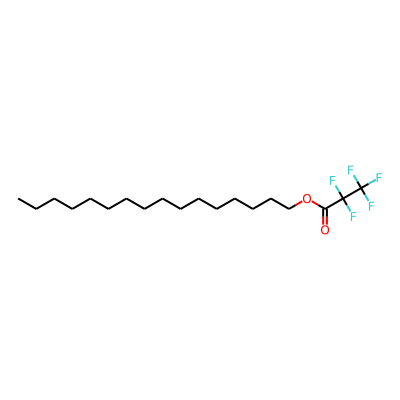Pentafluoropropionic acid, hexadecyl ester
