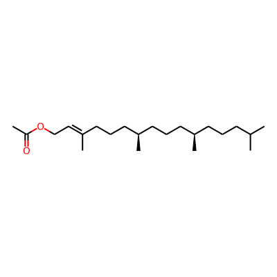 2-Hexadecen-1-ol, 3,7,11,15-tetramethyl-, acetate, (2E,7R,11R)-