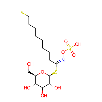 [(2S,3R,4S,5S,6R)-3,4,5-trihydroxy-6-(hydroxymethyl)oxan-2-yl] (1E)-9-methylsulfanyl-N-sulfooxynonanimidothioate
