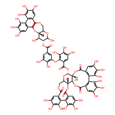 [(1R,2S,19R,20R,22R)-7,8,9,12,13,14,28,29,30,33,34,35-dodecahydroxy-4,17,25,38-tetraoxo-3,18,21,24,39-pentaoxaheptacyclo[20.17.0.02,19.05,10.011,16.026,31.032,37]nonatriaconta-5,7,9,11,13,15,26,28,30,32,34,36-dodecaen-20-yl] 2-[2,3-dihydroxy-5-[[(10S,11S,12R,15R)-3,4,5,11,13,21,22,23-octahydroxy-8,18-dioxo-9,14,17-trioxatetracyclo[17.4.0.02,7.010,15]tricosa-1(23),2,4,6,19,21-hexaen-12-yl]oxycarbonyl]phenoxy]-3,4,5-trihydroxybenzoate