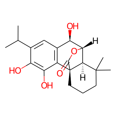 (1R,8R,9S,10S)-3,4,8-trihydroxy-11,11-dimethyl-5-propan-2-yl-16-oxatetracyclo[7.5.2.01,10.02,7]hexadeca-2,4,6-trien-15-one
