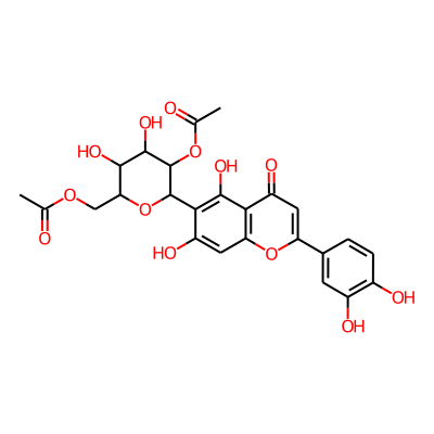 [5-Acetyloxy-6-[2-(3,4-dihydroxyphenyl)-5,7-dihydroxy-4-oxochromen-6-yl]-3,4-dihydroxyoxan-2-yl]methyl acetate