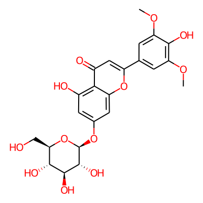5-hydroxy-2-(4-hydroxy-3,5-dimethoxyphenyl)-7-[(2S,3R,4S,5S,6R)-3,4,5-trihydroxy-6-(hydroxymethyl)oxan-2-yl]oxychromen-4-one