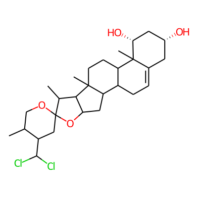 (14R,16R)-4'-(dichloromethyl)-5',7,9,13-tetramethylspiro[5-oxapentacyclo[10.8.0.02,9.04,8.013,18]icos-18-ene-6,2'-oxane]-14,16-diol