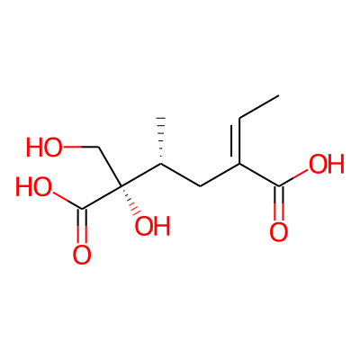 (2S,3R,5Z)-5-ethylidene-2-hydroxy-2-(hydroxymethyl)-3-methylhexanedioic acid