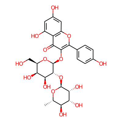 3-[(2S,3R,4S,5R,6R)-4,5-dihydroxy-6-(hydroxymethyl)-3-[(2S,3R,4R,5R,6S)-3,4,5-trihydroxy-6-methyloxan-2-yl]oxyoxan-2-yl]oxy-5,7-dihydroxy-2-(4-hydroxyphenyl)chromen-4-one