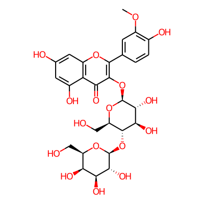 4H-1-Benzopyran-4-one, 3-((4-O-beta-D-galactopyranosyl-beta-D-glucopyranosyl)oxy)-5,7-dihydroxy-2-(4-hydroxy-3-methoxyphenyl)-