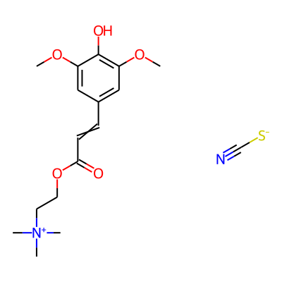 Sinapine (thiocyanate)