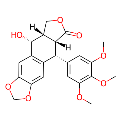 (5R,5aS,8aR,9R)-5-hydroxy-9-(3,4,5-trimethoxyphenyl)-5a,6,8a,9-tetrahydro-5H-isobenzofuro[5,6-f][1,3]benzodioxol-8-one