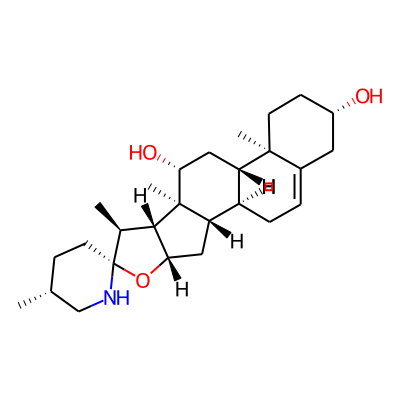 (1R,2S,4S,5'R,6R,7S,8R,9S,10R,12S,13R,16S)-5',7,9,13-tetramethylspiro[5-oxapentacyclo[10.8.0.02,9.04,8.013,18]icos-18-ene-6,2'-piperidine]-10,16-diol