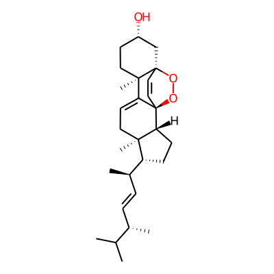 5,8-Epidioxyergosta-6,9(11),22-trien-3-ol