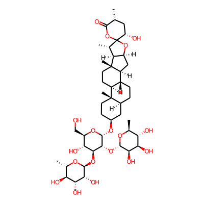 3beta,23alpha-Dihydroxy-5alpha-spirostan-26-one 3-O-alpha-rhamnopyranosyl (1-2)-(alpha-rhamnopyranosyl-(1-4))-beta-glucopyranoside