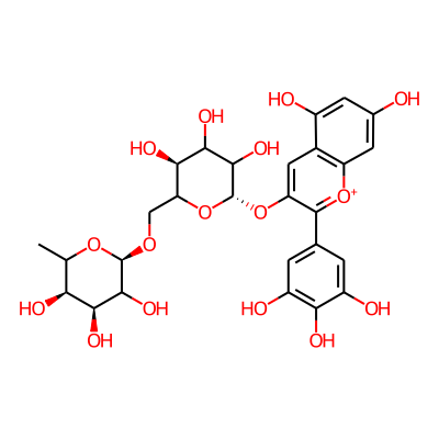 Delphinidin 3-(6-rhamnosylglucosuide)