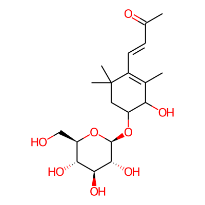(E)-4-[3-hydroxy-2,6,6-trimethyl-4-[(2R,3R,4S,5S,6R)-3,4,5-trihydroxy-6-(hydroxymethyl)oxan-2-yl]oxycyclohexen-1-yl]but-3-en-2-one