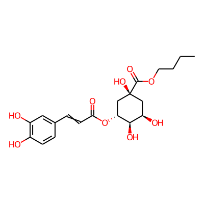butyl (1S,3R,4R,5R)-3-[3-(3,4-dihydroxyphenyl)prop-2-enoyloxy]-1,4,5-trihydroxy-cyclohexanecarboxylate
